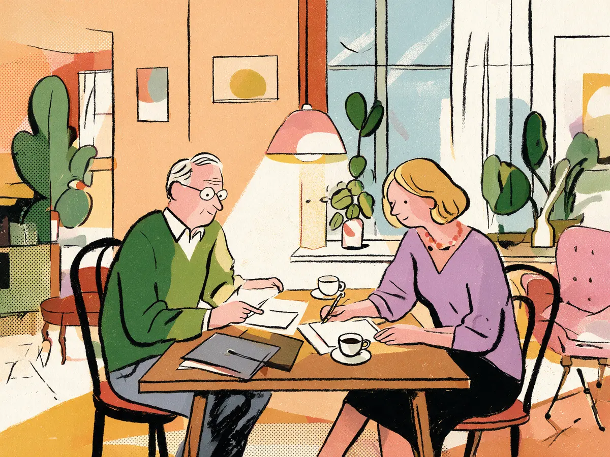 Illustration zum Thema Finanzen & Vorsorge